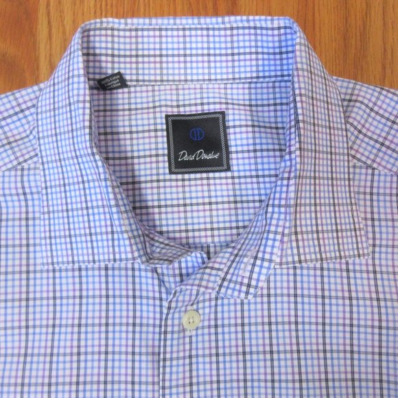 David Donahue Other - DAVID DONAHUE REGULAR FIT 100% COTTON SHIRT PLAID